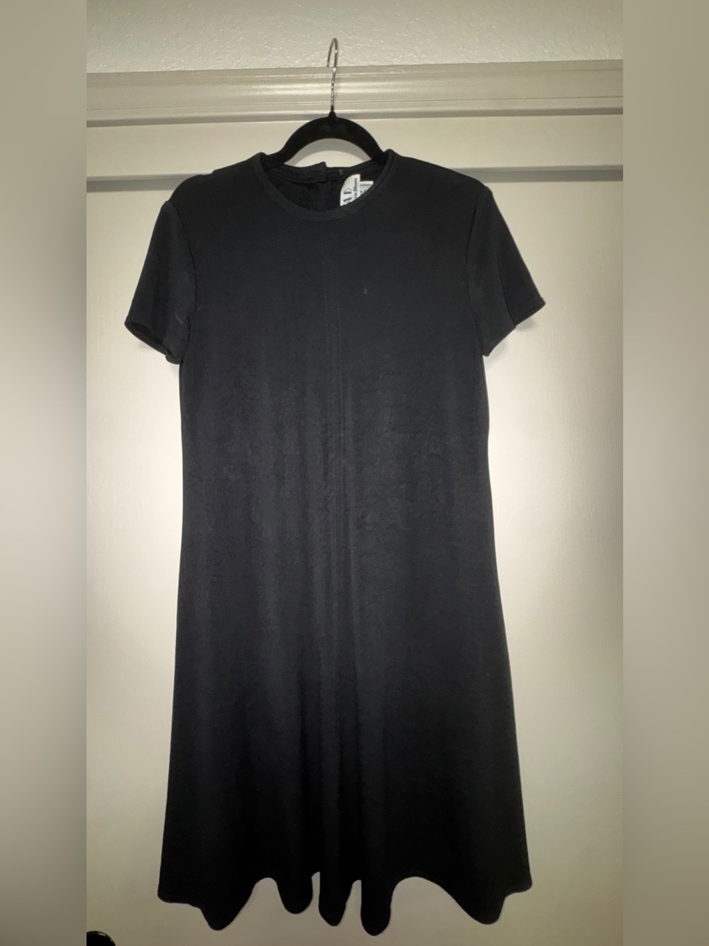 Chetta B Black Short-Sleeve slinky Dress